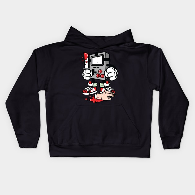 The Killer Gaming Console Kids Hoodie by LineXpressions